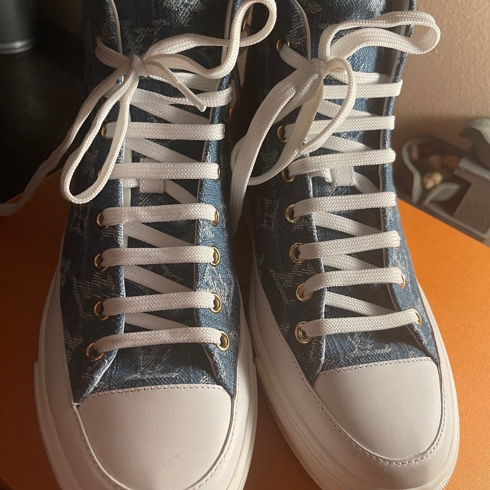 Louis Vuitton denim sneakers